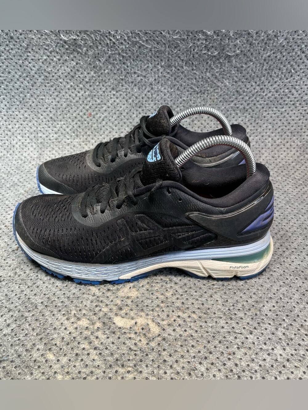 Asics Gel-Kayano 25 Black Running Shoes Size 7 Women’s.
